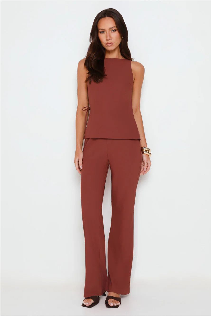Tailor Theory Top Brown