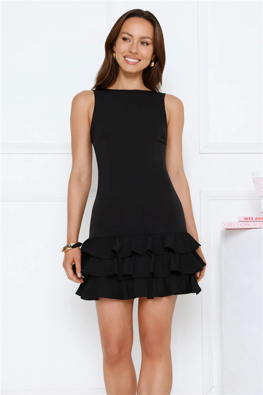A Little Dazzle Mini Dress Black
