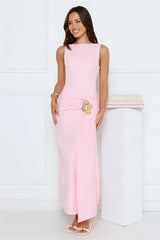 Dusk Opulence Maxi Dress Pink