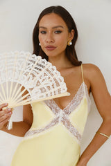 Ultimate Love Satin Slip Maxi Dress Yellow