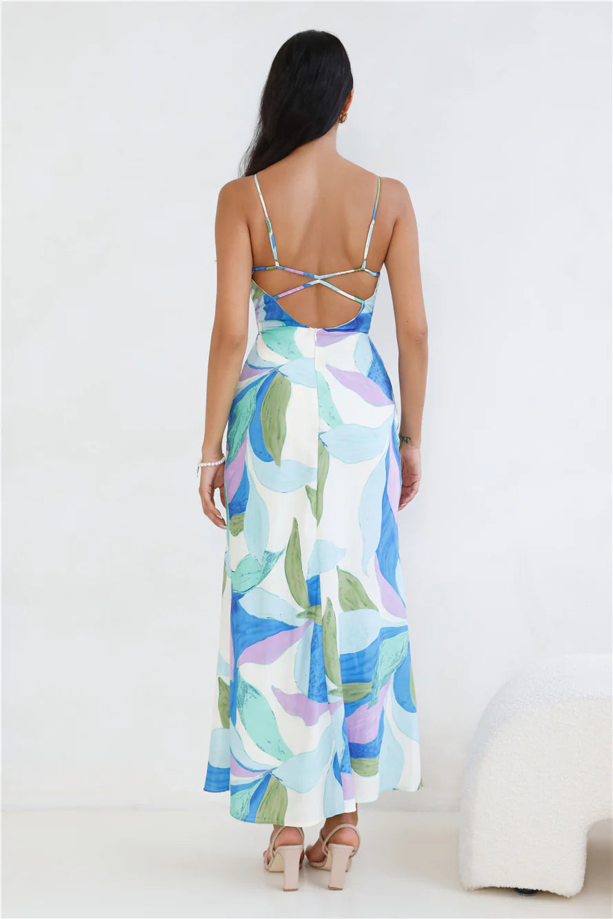 Technicolor Love Maxi Dress Print
