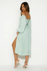 Want To Dance Midi Dress Sage