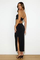 Got Her Attention Midi Dress Black