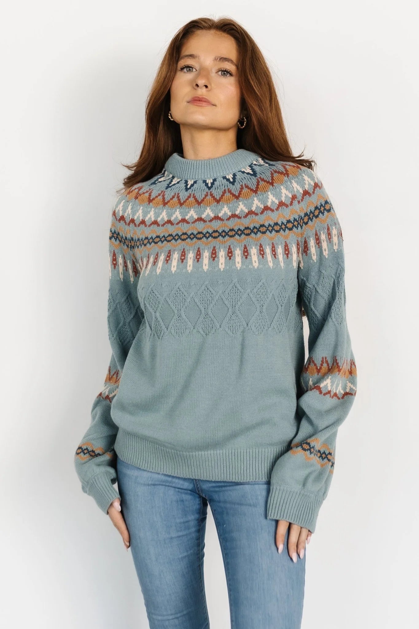 Anders Knit Sweater | Blue Multi