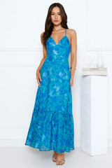 Dance Under Stars Maxi Dress Blue
