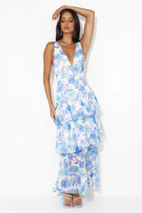 Fresh Oasis Maxi Dress Blue