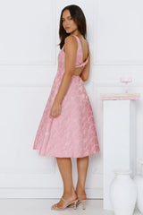 All Things Girly Midi Dress Pink