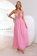 Coastlines Maxi Dress Pink