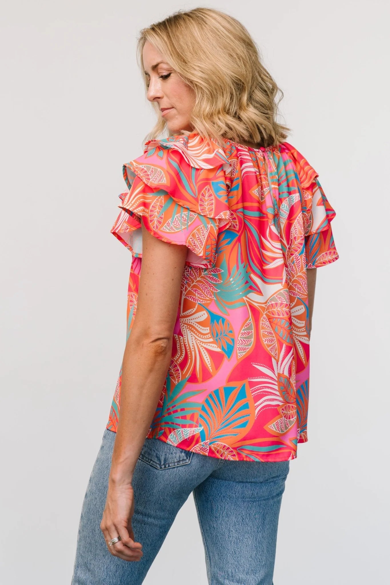 Cancun Top | Red Multi