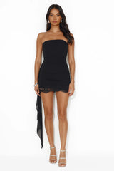 Art Of Style Strapless Mini Dress Black