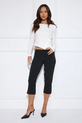Gentle Rain Long Sleeve Top White