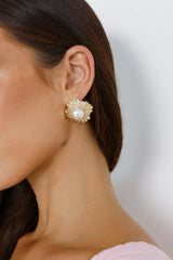 18k Gold Plated Sea Shimmer Earrings Gold