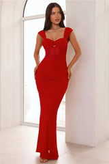Bodycon Extravaganza Maxi Dress Red