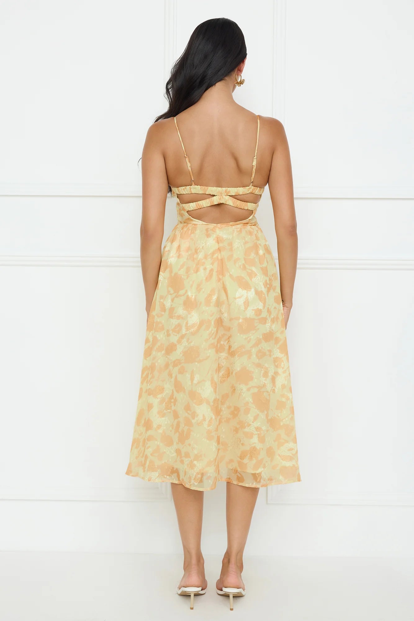 Fresh Nectar Midi Dress Yellow