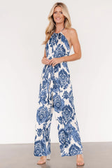 Korra Satin Jumpsuit | Blue Print