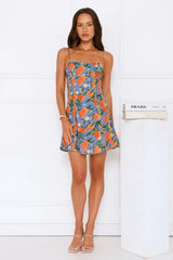 Tangerine Bliss Mini Dress Blue