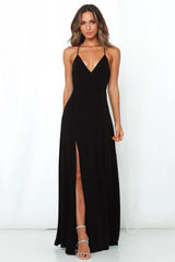 DEAR EMILIA Do It For Me Maxi Dress Black