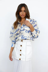 C/MEO SLOW BURN LONG SLEEVE SHIRT LOGO PRINT