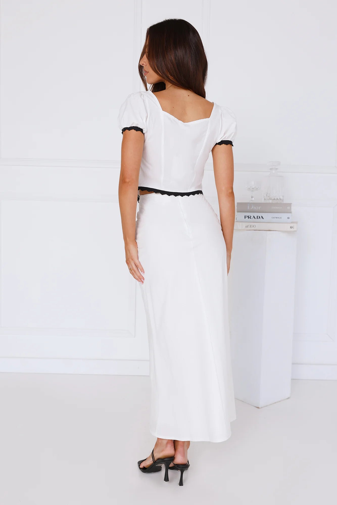 Wanderlust Escapes Maxi Skirt White