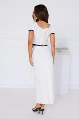 Wanderlust Escapes Maxi Skirt White