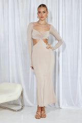 Unreal Midi Dress Beige