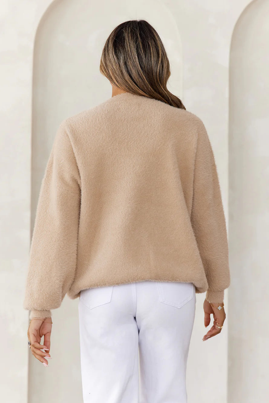Winter Escape Knit Sweater Mocha