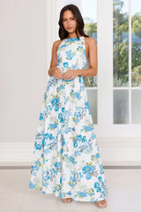 Airy Beauty Maxi Dress Blue