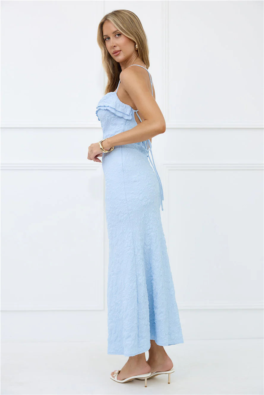 The Icon Issue Maxi Dress Blue
