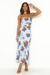 Find Your Style Midi Dress Blue