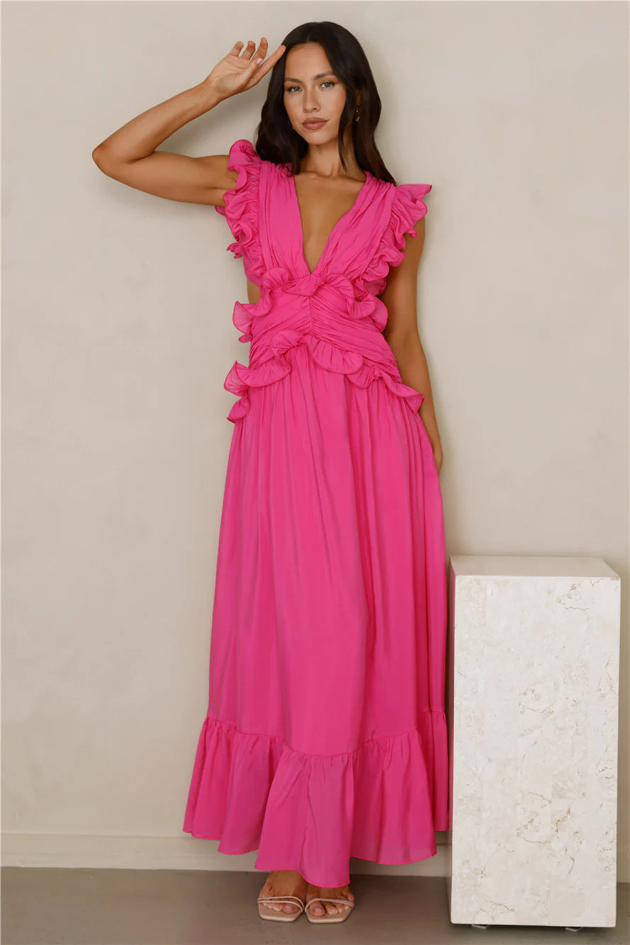 Evening Luxe Maxi Dress Pink