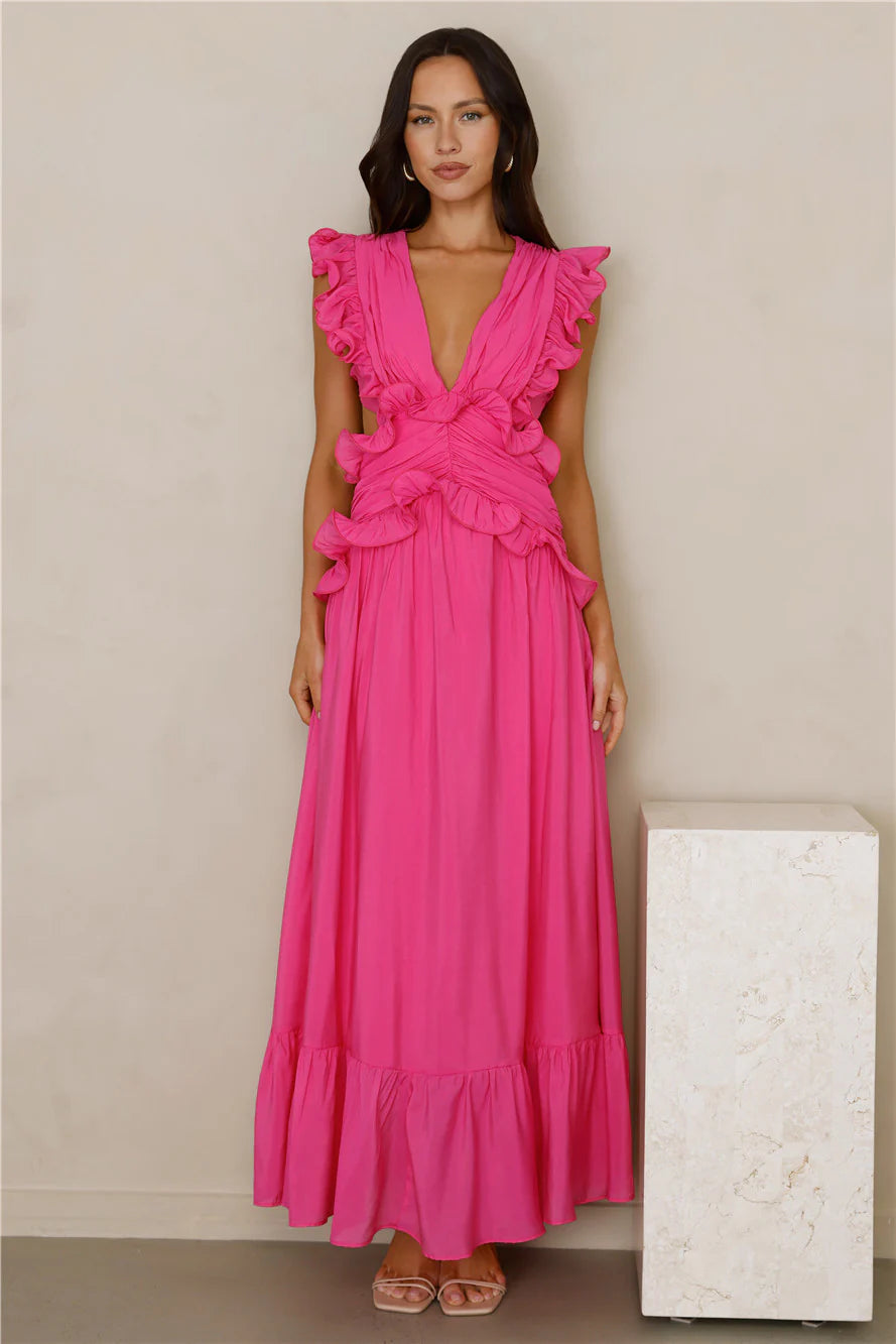 Evening Luxe Maxi Dress Pink