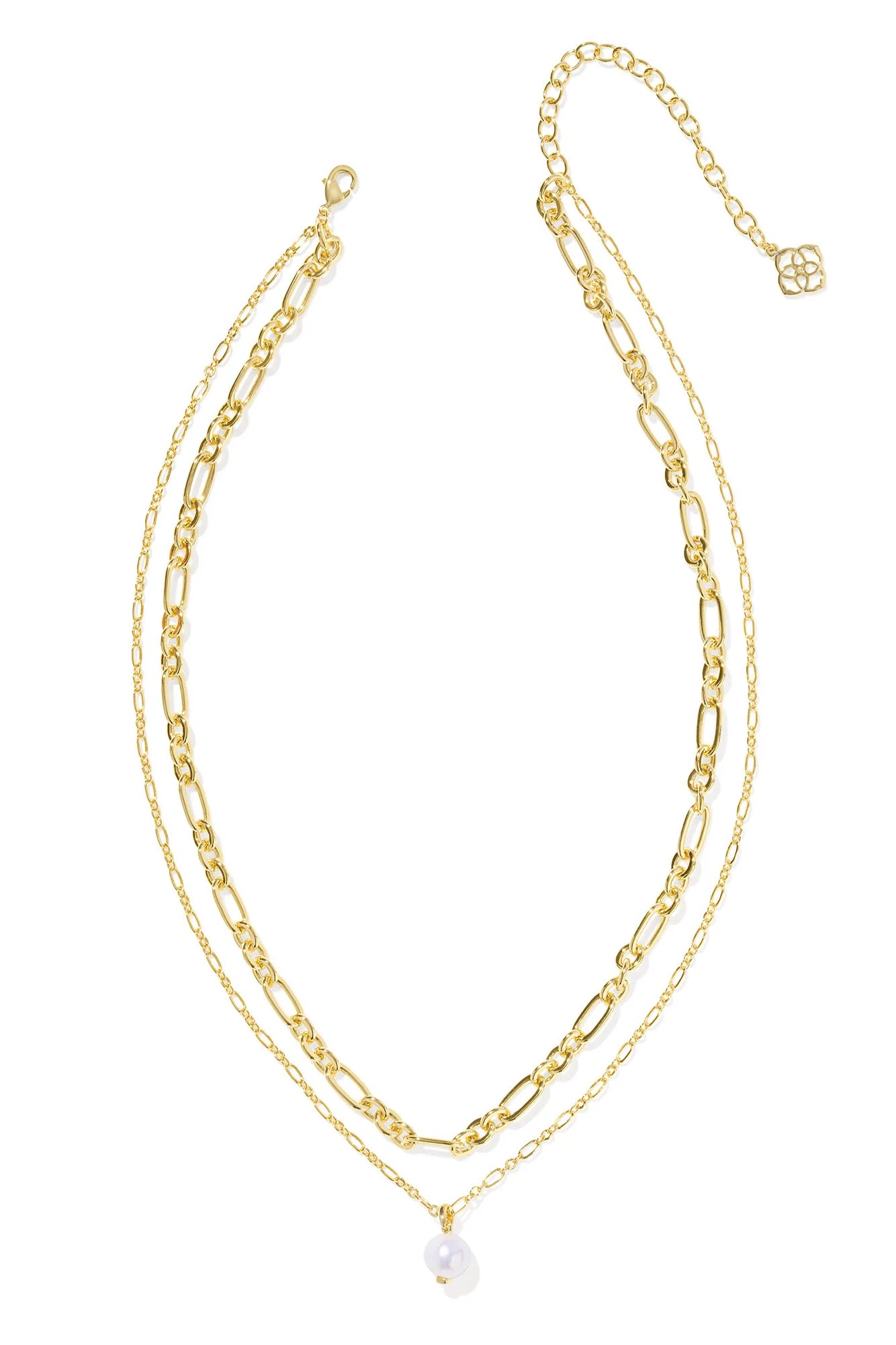 Ashton Gold Multi Strand Necklace Freshwater Cultured Pearl