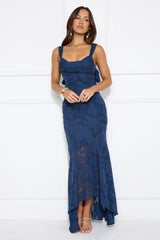 Enchanted Empire Maxi Dress Navy