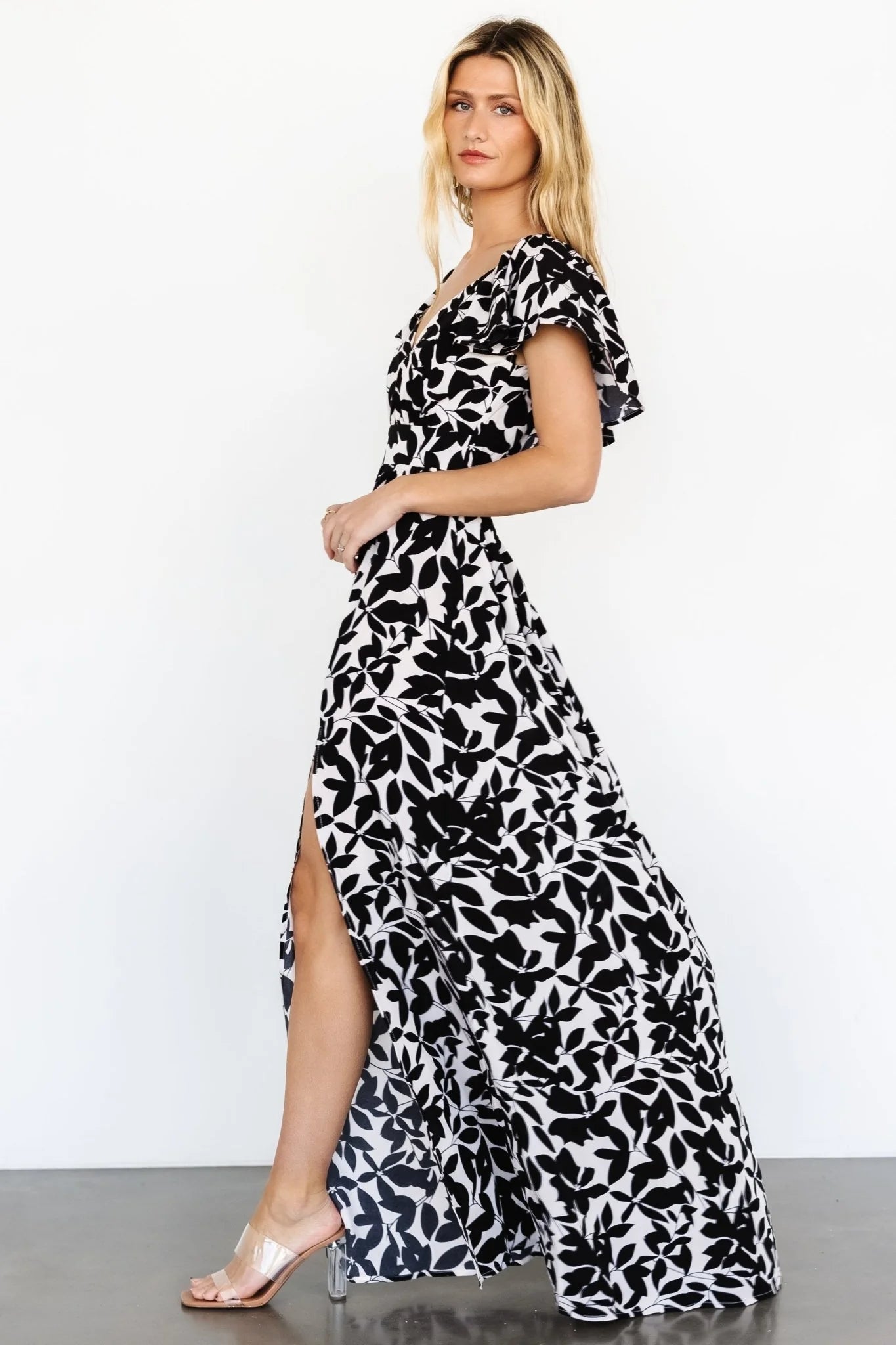 Adira Maxi Dress | Black Floral