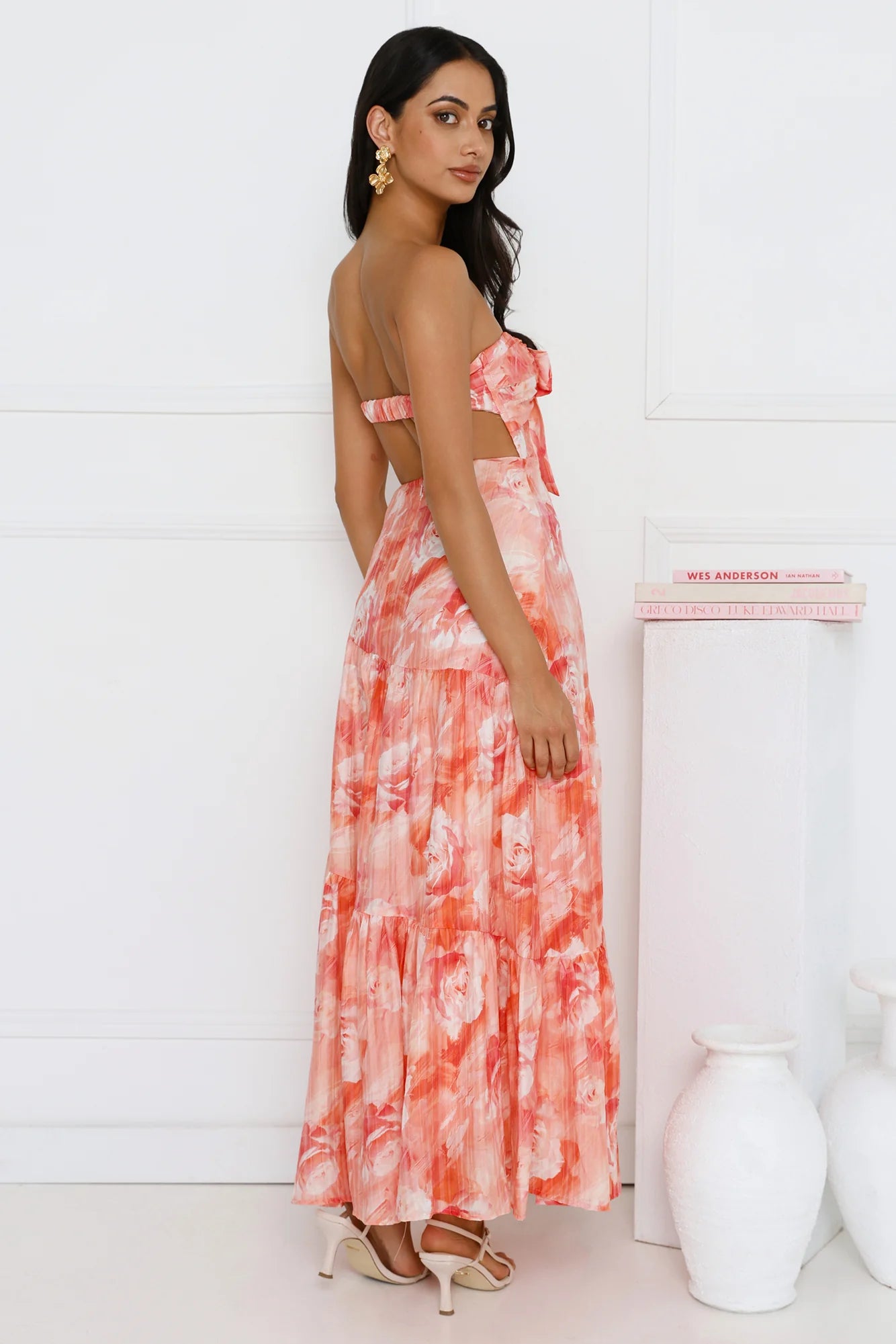 Wear The Style Strapless Maxi Dress Print