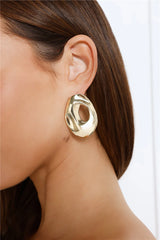 18k Gold Plated Style Flash Earrings Gold