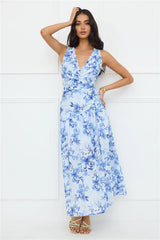 Deep Dive Maxi Dress Blue
