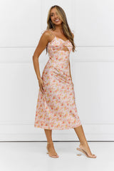 Fool Me Once Midi Dress Pink