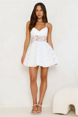 Sunshine And Daisies Mini Dress White