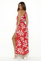Beach Club Approved Maxi Dress Red