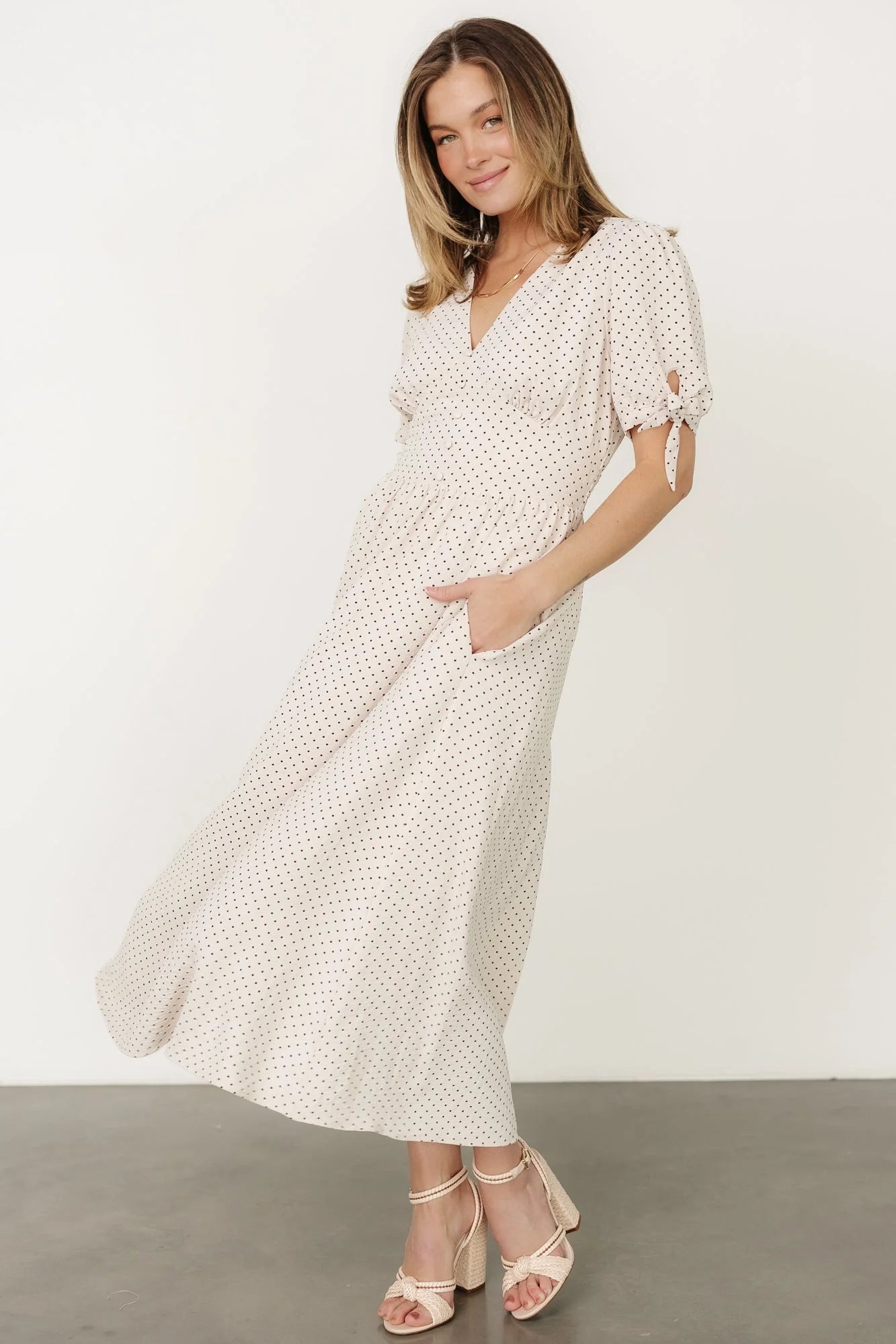 Millar Midi Dress | Natural + Black