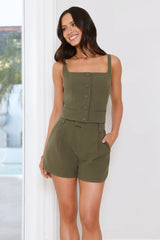 Editor’s Pick Crop Top Khaki