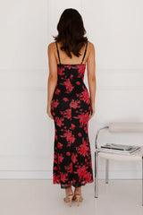 Best Wishes For You Mesh Maxi Dress Black