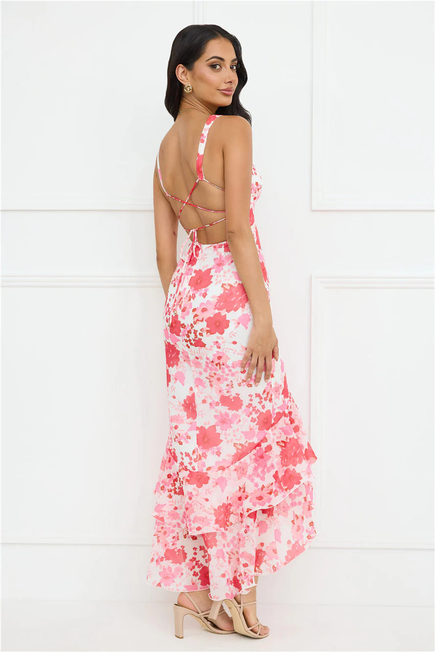 Wild In Wonder Maxi Dress Pink