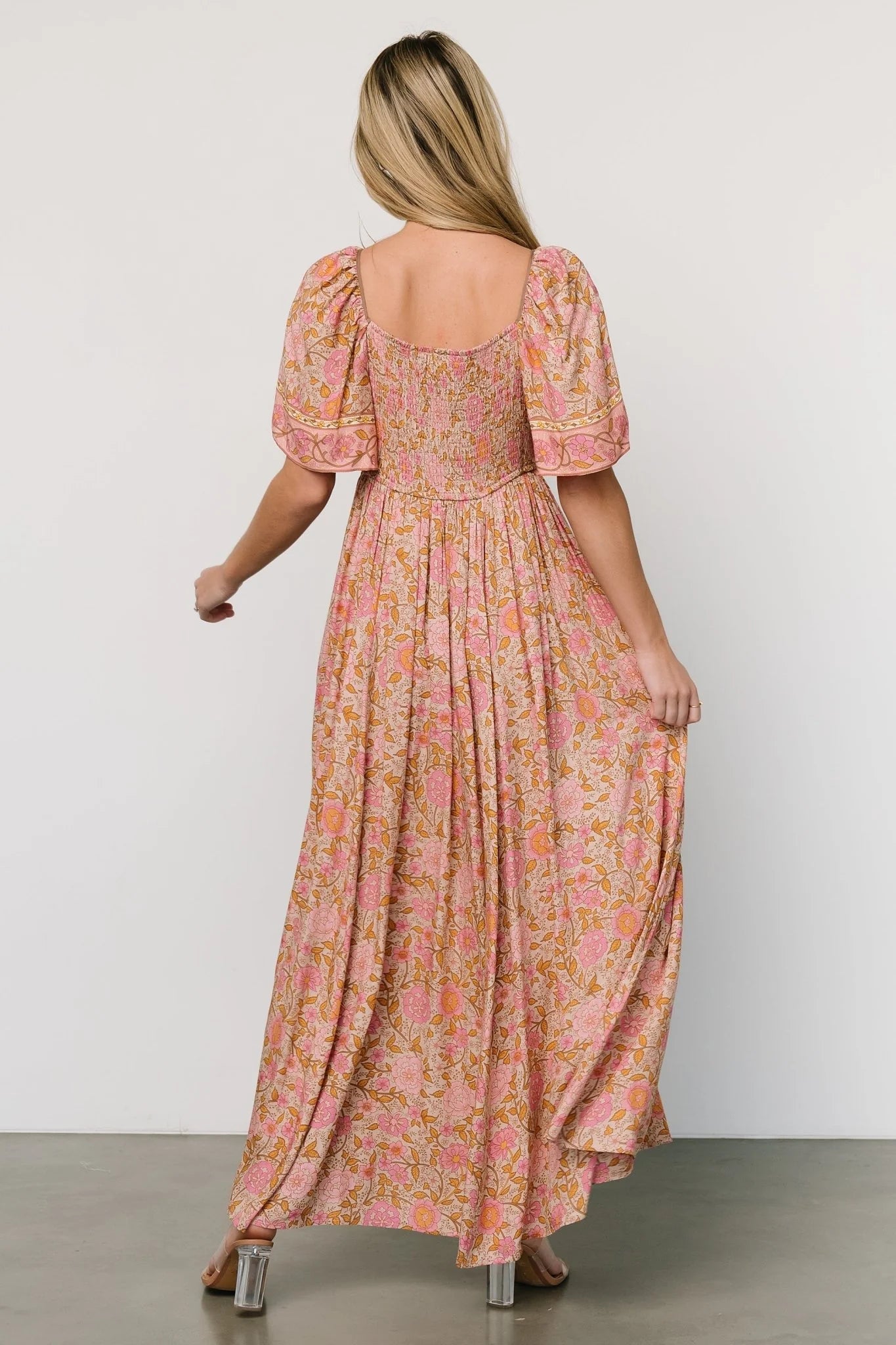 Evanthia Maxi Dress | Vintage Blush Print