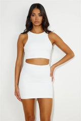 The Cutest Fit Mini Skirt White