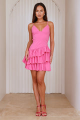 Candy Splash Mini Dress Pink