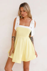 Ultimate Vacation Mini Dress Yellow
