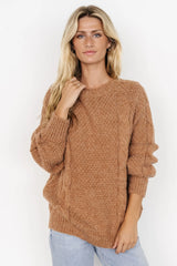 Lukas Cable Knit Sweater | Camel