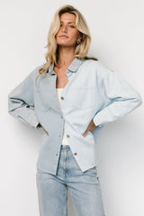 Rachel Two-Tone Shacket | Denim